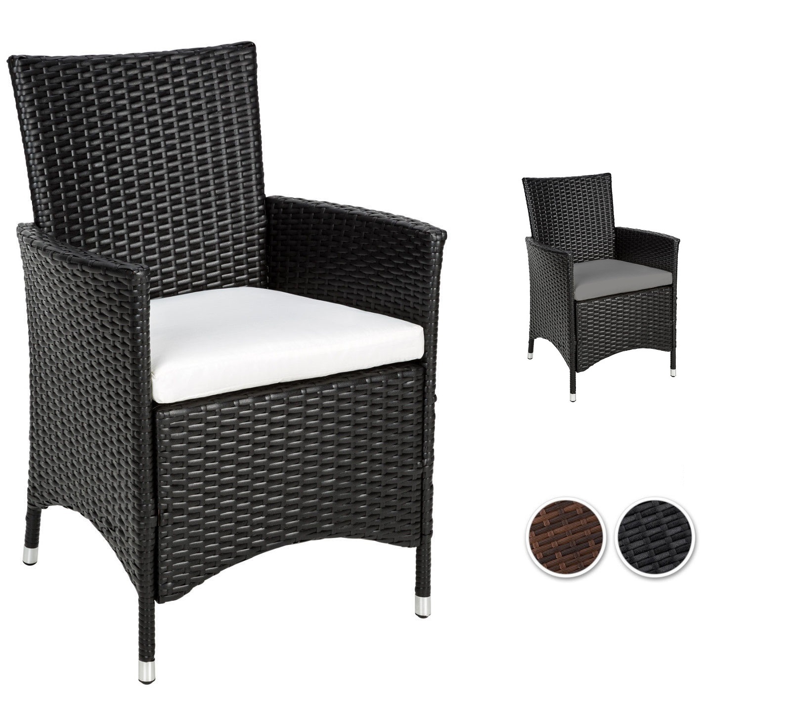 ALBA Polyrattan Kerti Fotel, Szék + 2 db Ülőpárna Kerti Kerti fotelek és székek | MALL.HU
